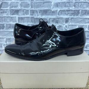 Burberry Patent Leather Derby Lace Up Dress Shoes Mens UK Size 9 / US 10
